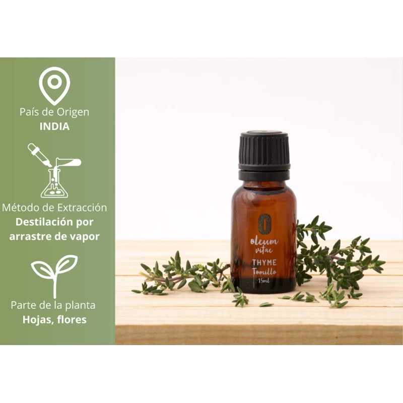 Oleum Vitae Aceite Esencial De Tomillo 100% Puro Y Orgánico