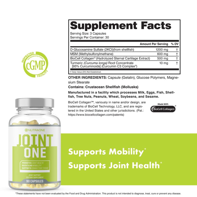 JointOne Joint Support by NutraOne - Joint Supplement for Women