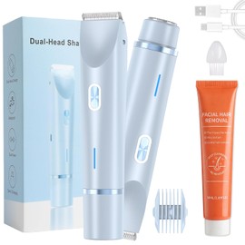 Depiladora Facial 2 En 1 Rasuradora Electrica Mujer | Depiladora Electrica Mujer,Afeitadora Corporal para Mujer,para Bikini Axilas Facial Brazos