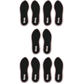 Nawemo Cinnamon Soles, Odour-Absorbing Cinnamon Insoles for Sweat Feet, Foot Odor, Athlete's Foot and Nail Fungus, Insoles "3D" (Pack of 5/5 Pairs), Size 50 EU