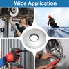 sourcing map 75Pcs Neoprene Rubber Sealing Washers M8x22mm 304 Stainless