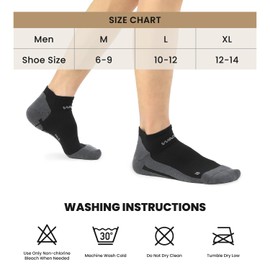 WANDER Mens Ankle Socks Athletic Compression Breathable Low Cut Running Socks With Arch Support 7 Pairs