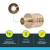 SharkBite 1-1/2 x 3/4 Inch Brass Crimp Reducing Coupling, PEX