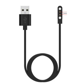 RuenTech Smart Watch Charger for Smart Watch, Magnetic Universal Charger, Charging Pin Spacing 2.54mm/4mm/7.62mm, Compatible for Smart Watch Charger (Black, 2.54mm)