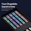Hagary Phoenix Chopsticks Metal Reusable Designed in Korea Japanese Style