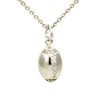 925 Sterling Silver Rugby Ball Charm Pendant & 18" Sterling