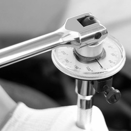 Tyenaza Medidor de ángulo de Accionamiento, Medidor Angular de Impulsión de 1/2 Pulgada con Llave, Llave de TorsióN de áNgulo de Accionamiento Ajustable de áNgulo de 360 ​​Grados, Medidor de Coche