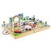 Melissa & Doug 18-Piece Wooden Take-Along Tabletop Town, 4 Rescue