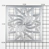 XMZZMX Square Flower Background Board Metal Cutting Dies for Card