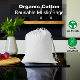 50 Pcs 3 x 4 Inches Small Muslin Bags with Drawstring Cotton Drawstring Sachet Bags Reusable Empty Gift Pouch for Party Home Supplies Wedding Storage and DIY Craft