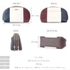 Clelia CL-17088 Riberte Series Tricolor Cosmetic Pouch, Large Capacity, Double