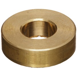 Component Flat Washer, Brass, Round Shape, USA Made, 5/8" Bolt Size, 0.656" ID, 1.375" OD, 0.188" Thick (Pack of 1)