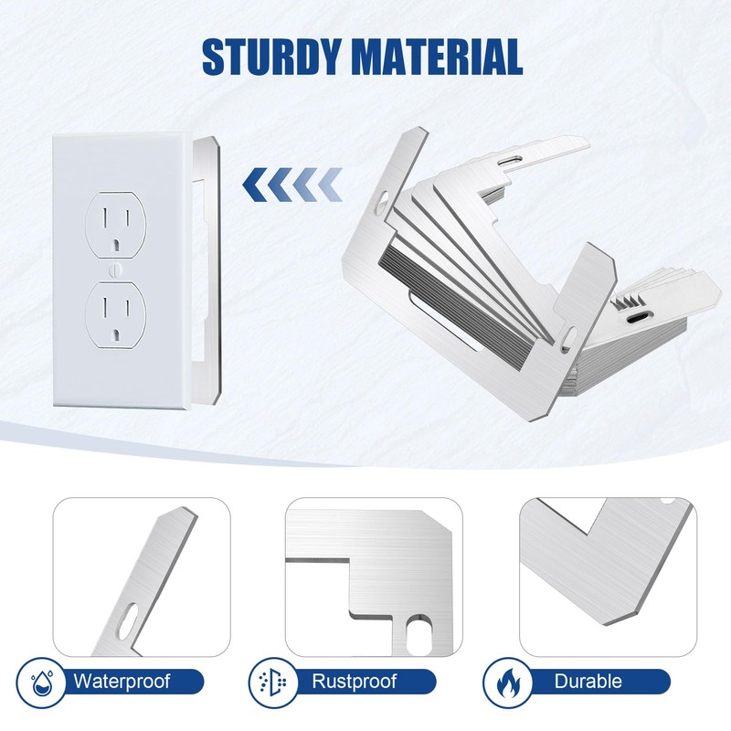 Metal Flush Fit Leveling Plate Wall Spacer for Wall Repair