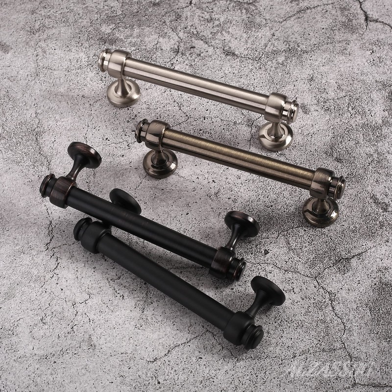 Alzassbg 10 Pack Oil Rubbed Bronze Cabinet Pulls, 4 Inch(102mm)