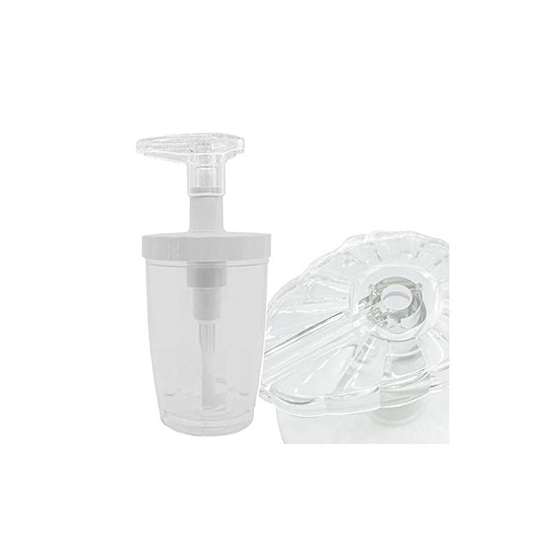 Kaworld Shampoo Dispenser White Diameter: Approx. 8.5cm, Height: 18.5cm