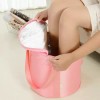 접이식 족욕 접이식족욕바구니 (30x30cm) 핑크 Foldable Foot Bath Foldable Foot Soak Basin (30x30cm) Pink