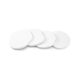 LVYKING Set of Four Coaster Pads Made from Diatomaceous Earth, Moisture-Absorbent Drink Coasters for Coffee and Beverages, Heat-Insulating Mats,White