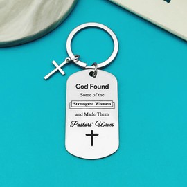 Ximalun Pastor's Wife Gifts Keyring Pastor Wife Appreciation Gift Religious Gift Minister's Wife Gift Christmas Birthday Gifts Valentines Day Mothers Day Gifts Christian Gifts for Women