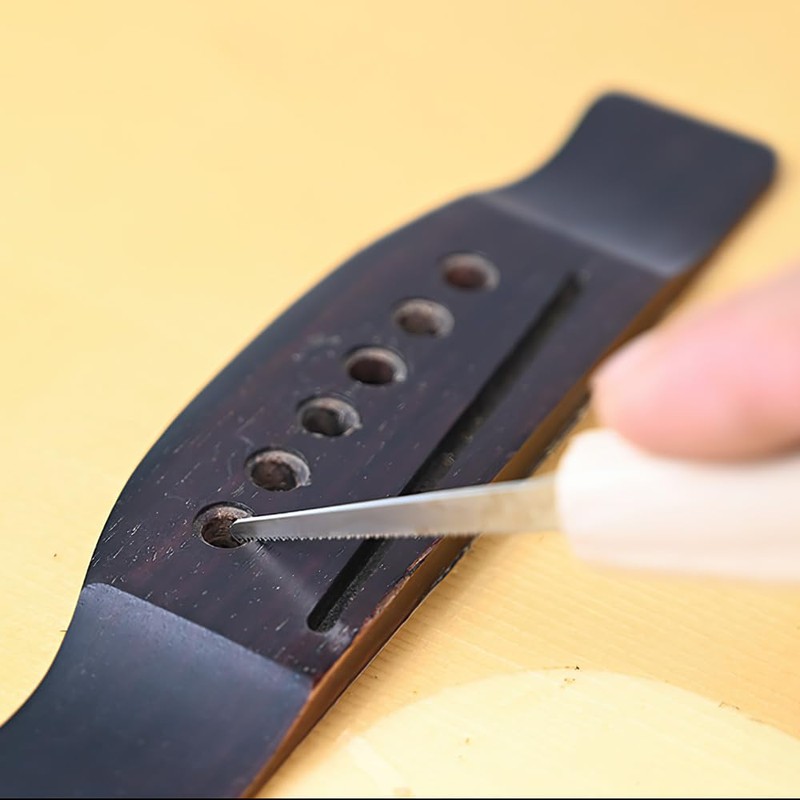 Guitar Bridge Pin Hole Slotting Saw Files for Instrument Repairing