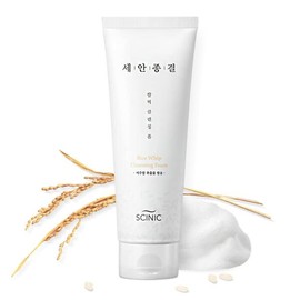 SCINIC 라이스 휘핑 클렌징 폼 7.74 fl.oz 220ml 수분을 하여 촉촉한 맑은 제공 영양을 공급하여 빛나게 해줍니다 K 뷰티 워시 SCINIC Rice Whipping Cleansing Foam 7.74 fl.oz 220ml Supplies Moisture for Clear and Nourished Skin
