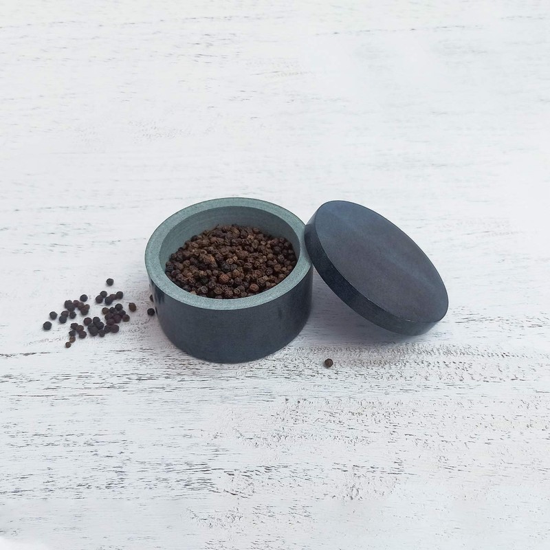 Kaizen Casa Unique Salt and Pepper Box Elegant Natural Stone