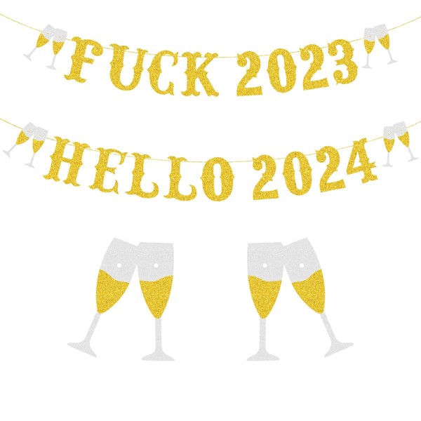 2024 New Year's Eve Party Decorations, Bye 2023 Hello 2024