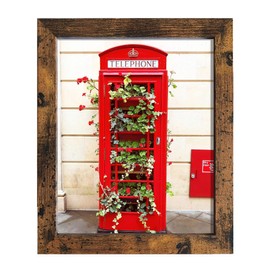 SESEAT 8x10 Picture Frame Wood Brown, Photo Frame for Wall Mounting or Tabletop, 1 Pack