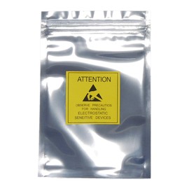 KAUMO Anti-Static Bags with Zipper, 2.5-inch HDD/SSD Size, 3.9 x 5.9 inches (100 x 150 mm) (10 pieces)