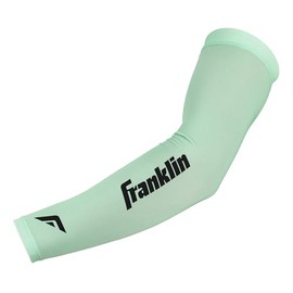 Franklin Sports Baseball Arm Sleeves - Baseball + Softball Arm Compression Sleeves for Men + Women - Adult Pair - Mint - Adult Small/Medium