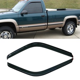 Wensdy 94228 4Pcs Outside Mount Side Window Visor Deflector Sun Rain Guard Set fit for 1992-2011 Mercury Grand Marquis (Excludes Landau Roof),98-11 Crown Vic (Short Rears),2003 Marauder