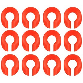 JCBIZ 12pcs Red Safety Rope Climbing Rope Protective Ring 13mm ID Climbing Rope Protection Cover Thimble Triangle Ring for 8-14 Ropes
