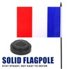 JBSJBS France Desk Flag 12" Solid Pole Deluxe Set French