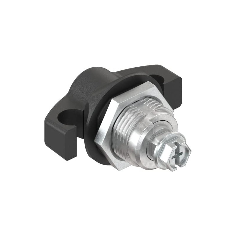 1 x Rotary Bolt for Padlock Switch Cabinet Black Toggle