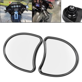 Unbranded Batwing Fairing Mount Rearview Mirror For Harley Electra Glide Classic FLHTC US
