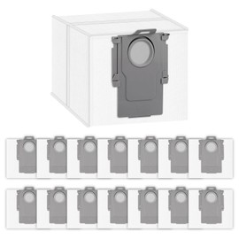 (15 Pack) Q8 Max+ Replacement Dust Bags Compatible With Roborock Q8 Max+/ Q5 Max+/ Q5 Pro+/ S7 MaxV Ultra/ Q5/ Q5+/ Q7/ Q7+/ Q7 Max/ Q7 Max+/ S7 Pro Ultra/ S8+/ S8 Pro Ultra, Disposable Vacuum Bags