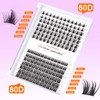 Lash Clusters Kit 168pcs DIY Lash Extension Kit Individual Eyelash