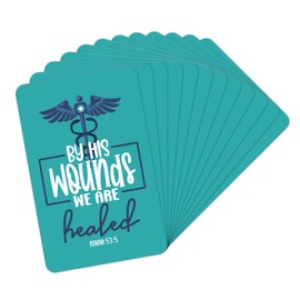 Wallet Scripture Cards - Doctor, Is 53:5 - Pack of 12 Inspirational Christian Cards With Scripture Encouragement, Bible Verse Cards For Women & Men, Daily Prayer Cards For Devotions