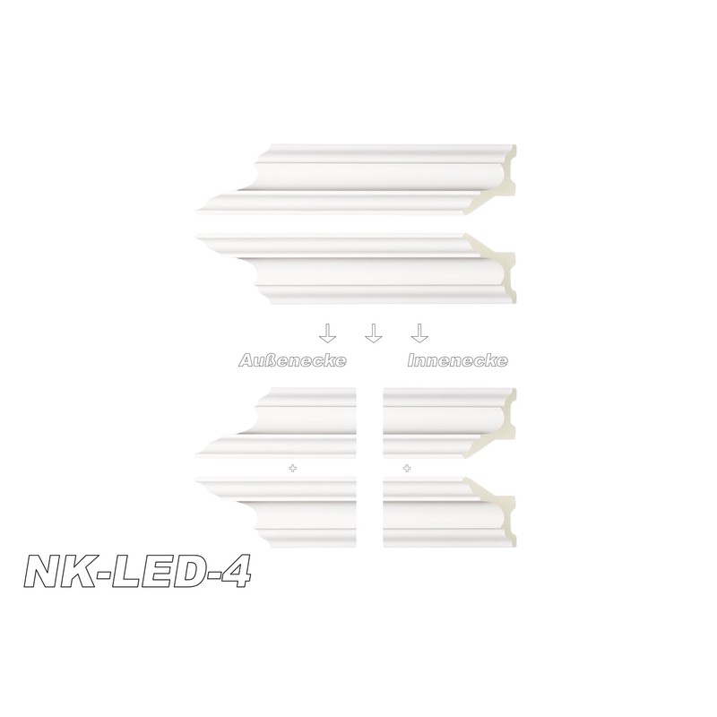 HEXIM LED Inner Corner Outer Corner Made of PU -