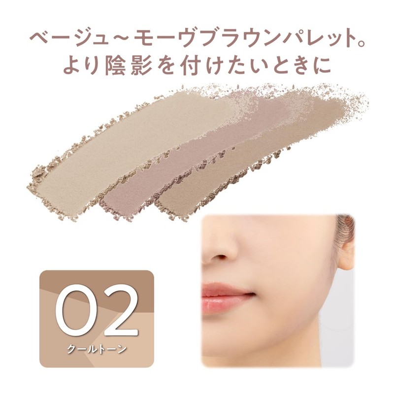 Cezanne Blended Color Shading 02 Cool Tone 5.0g Tri Color