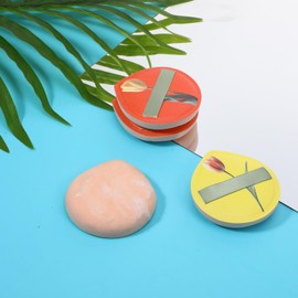 4 Pcs Korean Makeup Sponge Puff for Foundation Concealer and Powder Teardrop Setting Powder Puff Makeup Cushion Puff Foundation Sponge Blender Sponge for Liquid, Cream, and Powder (Large Size) - D