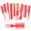 Lurrose 20pcs Professional Hair Brush Comb Set Salon Barber Anti-static