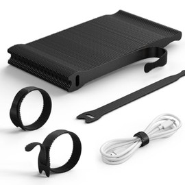 Lamicall 60 Piezas Organizador de Cables, Bridas para Cables Reutilizables Bridas, Punta Fina Enh...