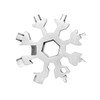 Ruayia Multifunctional Keyring, Multitool Keyring, Silver Hexagonal - Socket Wrench