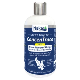 Naka Platinum ConcenTrace, Trace Mineral Drops from the Great Salt Lake, Oral, Made in Canada (300+55ml FREE)