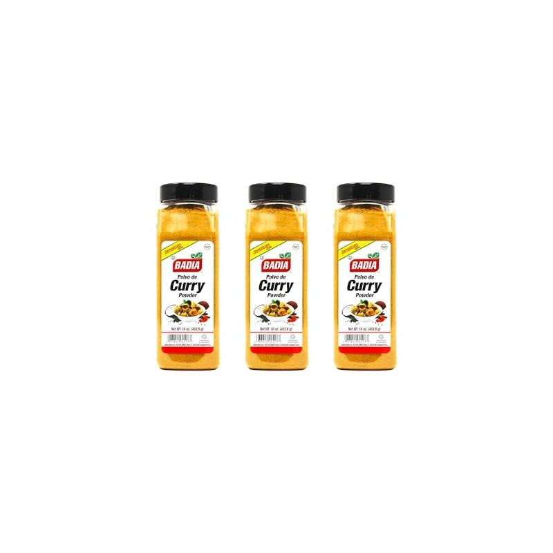 Badia Spices inc Curry Powder, 16-Ounce (Pack of 3)
