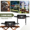 Bestfire 2 Burner Camping Stove with Windpanel& Side Shelves, Bag,