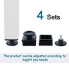 uxcell Table Adjustable Leveling Foot 50mm x 50mm 4 Sets