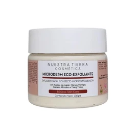 Nuestra Tierra Cosmética Microderm Eco-Exfoliante Facial, con Aceites de Argán, Marula y Moringa, 130 g