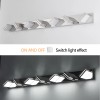7-Light LED Modern Bathroom Vanity Light Fixture Matte Chrome Modern