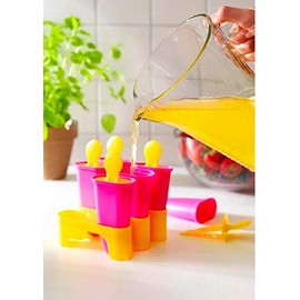 Ikea CHOSIGT Ice Lolly/Popsicle Maker Mold Assorted Colours - 2 Sets